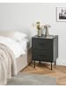 Beliani Nachttisch WALGETT in Schwarz - (W) 40 x (H) 54 x (L) 39 cm