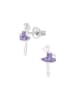 schmuck23 Kinder Ohrringe 925 Ballerina 0,7 cm x 0,8 cm