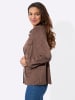 WITT WEIDEN Lederimitat-Blazer in schoko