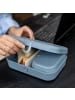 koziol PASCAL L - Lunchbox mit Trennsteg in nature flower blue