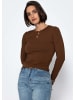 SASSYCLASSY Langarmshirt in Braun