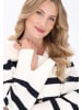 DreiMaster Maritim Cardigan in offwhite dark navy