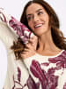 Heine Druck-Pullover in champagner-bordeaux-bedruckt