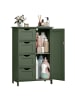 VASAGLE Badezimmerschrank Sofie in Waldgrün - (B)30 x (H)82 x (T)55 cm