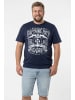 Men Plus Kurzarm T-Shirt in navy blau