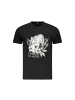 cavalli CLASS Schwarzes Baumwoll-T-Shirt