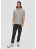 QS T-Shirt in 9400_grau meliert