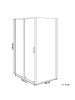 Beliani Duschkabine LANGUI in Gold - (W) 120 x (H) 190 x (L) 90 cm