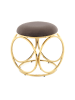 Kayoom Hocker Whitney in taupe - gold