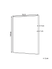 Beliani Wandbild mit Rahmen CLIFDEN in Weiß/Braun - (W) 73 x (H) 103 x (L) 4 cm
