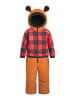 WeeDo Schneeanzug TEDDYDO in leather brown red checkered