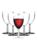 Mepal 6er Set Kunststoff-Rotweingläser 300 ml in transparent