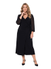 MIAMODA Midikleid in schwarz
