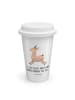 Mr. & Mrs. Panda To Go Becher Lama Springen mit Spruch in Weiß