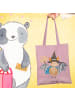 Mr. & Mrs. Panda Shopping Tasche Fledermaus Zauberer ohne Spruch in Rosa Pastell
