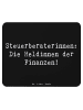 Mr. & Mrs. Panda Maus Pad Spruch Steuerberaterin Heldin mit Spruch in Schwarz