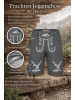 PAULGOS Jogginghose Design Trachten Lederhose Bermuda Shorts Kurz JOK4 in Dunkelgrau
