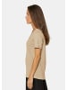 MADELEINE Trendiges Kurzarm-Shirt, V-Ausschnitt in natur / multicolor