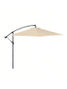 greemotion Ampelschirm Ø 300 cm - mit Neigefunktion & UV-Schutz 50+ in Beige/Anthrazit
