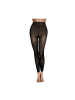 COFI 1453 Thermoleggings mit Innenfutter für Damen - wärmende Leggings in Schwarz