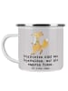 Mr. & Mrs. Panda Tasse Triathlon Superheld mit Spruch in Grau Pastell