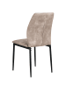 Beliani 4er-Set Esszimmerstuhl ROCHEPORT in Beige/Schwarz