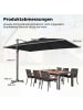 COSTWAY Sonnenschirm 300 x 200 cm in Anthrazit