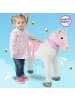 Pink Papaya Stehpferd für Kinder " 75 cm Molly Spielpferd " in Weiß/Weiß