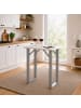 VCM  Holz Bartisch Stehtisch Tisch Tresen Xona 80x50 cm in Silber / Weiß