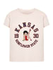 F4NT4STIC Box Tee Betty Boop Kansas Sunflower State in pink
