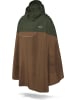 Normani Outdoor Sports Unisex Regenponcho wasserdicht Cherrapunji in Oliv/Braun