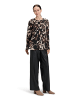Betty Barclay Schlupfbluse mit Plissee in Beige/Braun