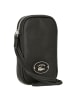 Lacoste Origin Croc - Handytasche mit Kontrast-Krokodil 17 cm in schwarz