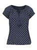 Vivance Vivance T-Shirt in navy-gemustert, schwarz