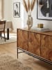 KADIMA DESIGN Massivholz Sideboard Sheesham, 123x70x45 cm, Industrial-Design