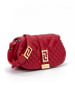 Versace Rot Leder gesteppt Schulter Riemen Tasche