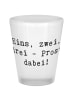 Mr. & Mrs. Panda Likör Glas Spruch Schnapsglas Prost mit Spruch in Transparent