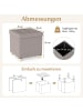 COSTWAY Sitzhocker mit Stauraum 45 cm in Grau