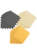 LittleTom Baby Spielmatte Sonia 27-tlg. im 3 Farben Mix