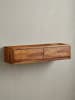 KADIMA DESIGN Lowboard | Sheesham Massiv, 108x25x34cm, Hängend, TV-Schrank