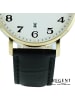Regent Armbanduhr-Analog schwarz mittel (ca. 39mm) Regent Lederarmband