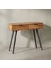 KADIMA DESIGN Konsolentisch | Akazie/Metall, 90x36x78cm, Schubladen