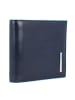 Piquadro Blue Square Geldbörse Leder 10 cm in night blue