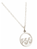 Gemshine Halskette Maritim Nautics Surf Wellen Meer in silver coloured