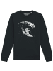 wat? Apparel Sweatshirt Surfing Spaceman in Schwarz