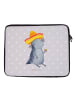 Mr. & Mrs. Panda Notebook Tasche Axolotl Tequila ohne Spruch in Grau Pastell