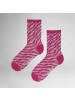 Hudson Socken Curved Line gemustert in Hot pink