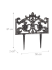 relaxdays 4x Beetzaun in Bronze - (B)36 x (H)37 x (T)2 cm