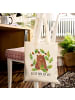 Mr. & Mrs. Panda Canvas Tasche Bär König mit Spruch in Creme