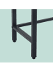 relaxdays Konsolentisch in Braun/ Schwarz - (B)75 x (H)75 x (T)24 cm